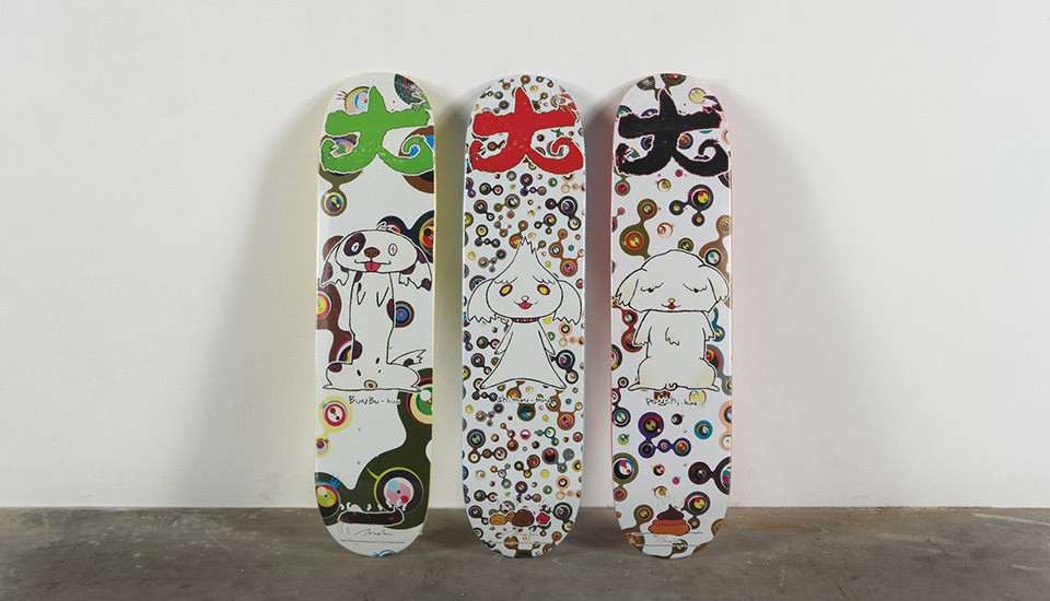 Takashi Murakami x Supreme Skate Decks