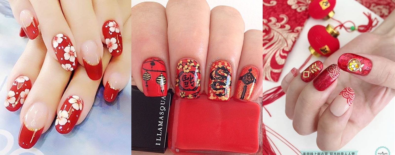 Chinese New Year Nails Art 2020 แจกไอเดียเพ้นท์เล็บต้อนรับเทศกาลตรุษจีน