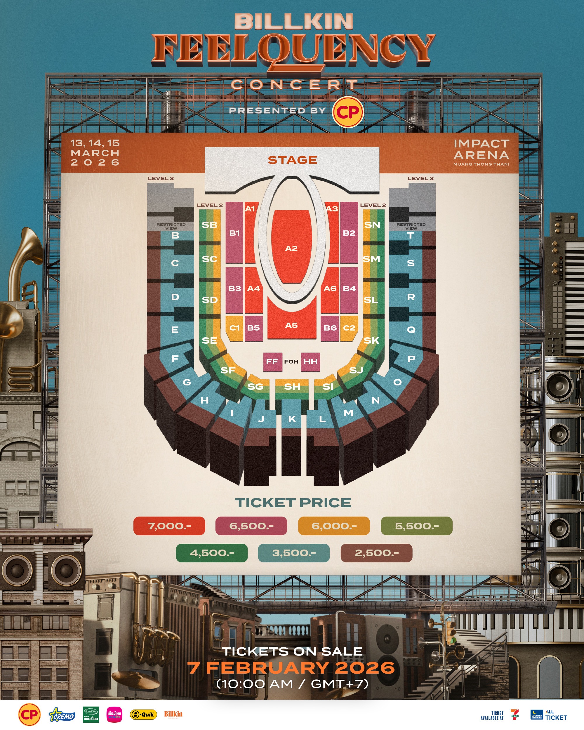 “BILLKIN” เตรียมจัดคอนเสิร์ตใหญ่อีกครั้ง “BILLKIN FEELQUENCY CONCERT PRESENTED BY CP” 13–15 มี.ค. 69 ณ อิมแพ็ค อารีน่า เตรียมกดบัตร 7 ก.พ. นี้ 2 S 30572638 0